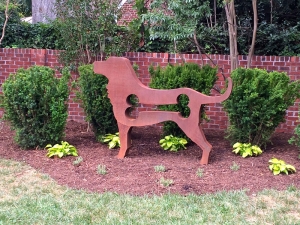 FA1 dog with yellow flowers